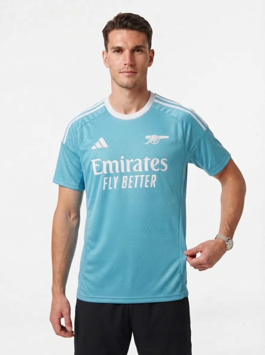 Arsenal 25/26 Pre-Match Jersey - Sky Blue - Player Version - Slim Fit