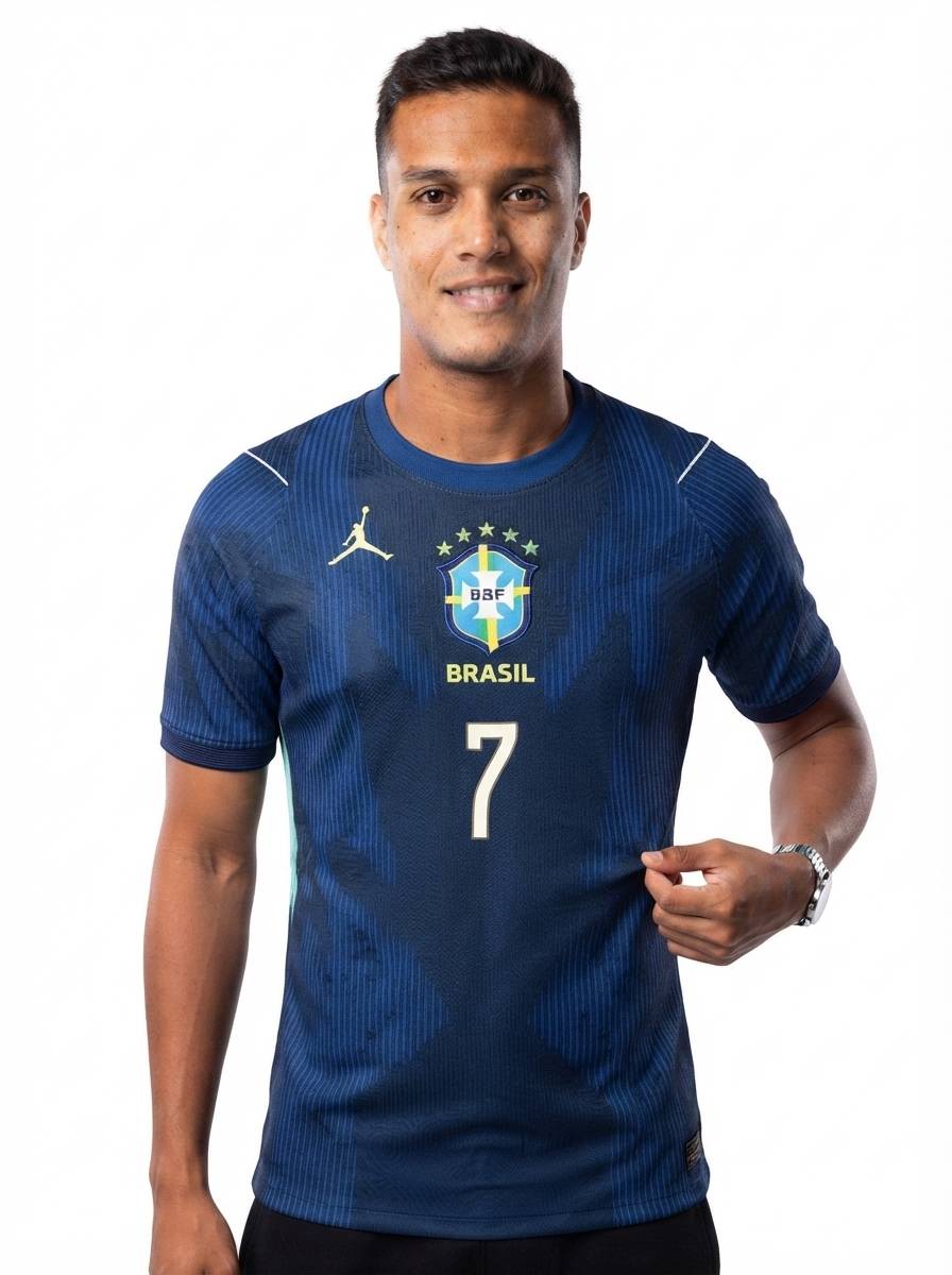 Brazil Away Blue - #Vini Jr. #7 Brasil Fan Version World Cup 2026