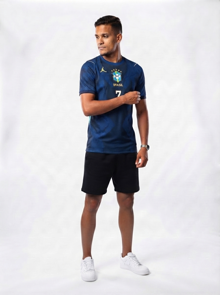 Brazil Away Blue - #Vini Jr. #7 Brasil Fan Version World Cup 2026