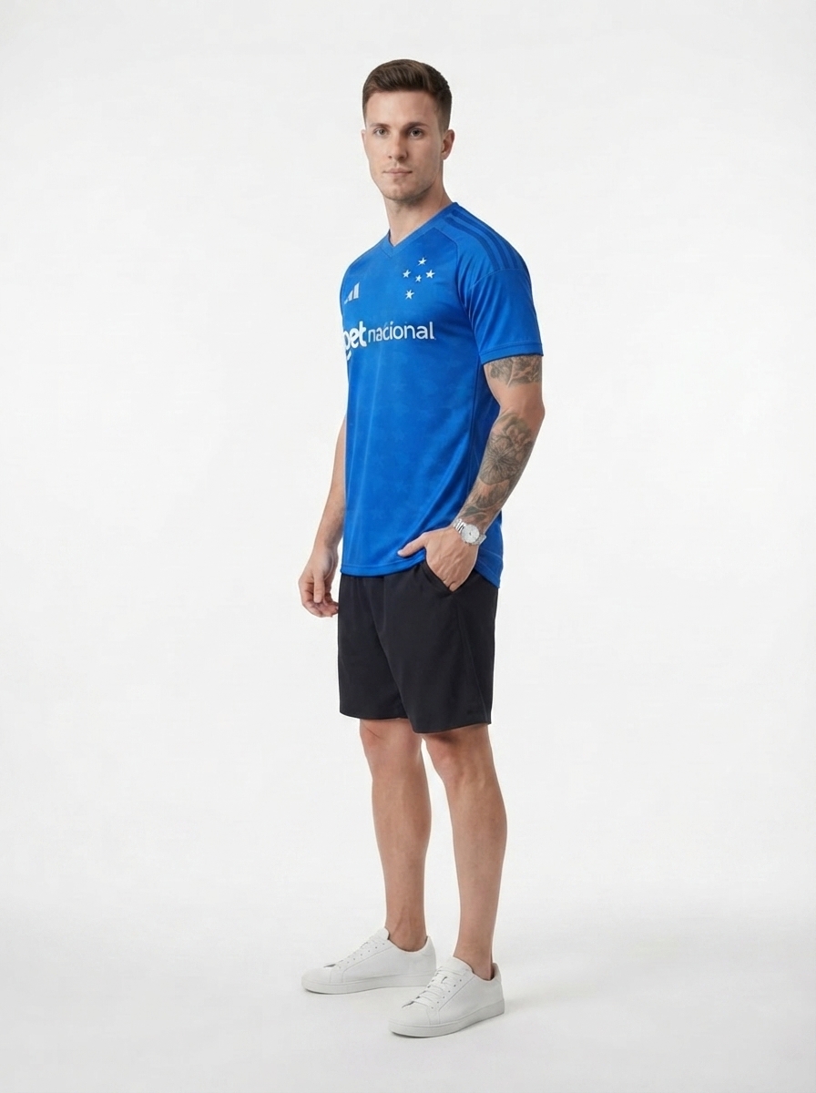 Cruzeiro Home 2026/27 Men's – Fan Version with Sponsors