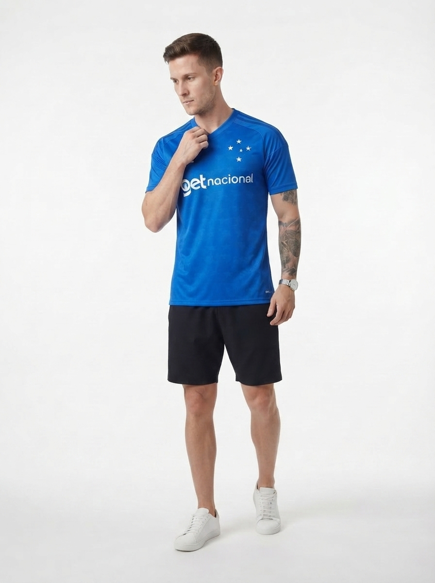Cruzeiro Home 2026/27 Men's – Fan Version with Sponsors