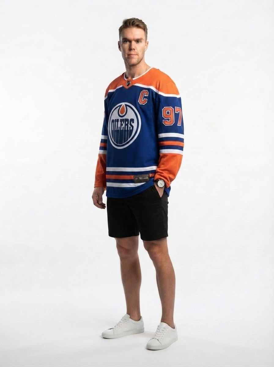 Men's Edmonton Oilers Connor McDavid Royal Home Breakaway Jersey