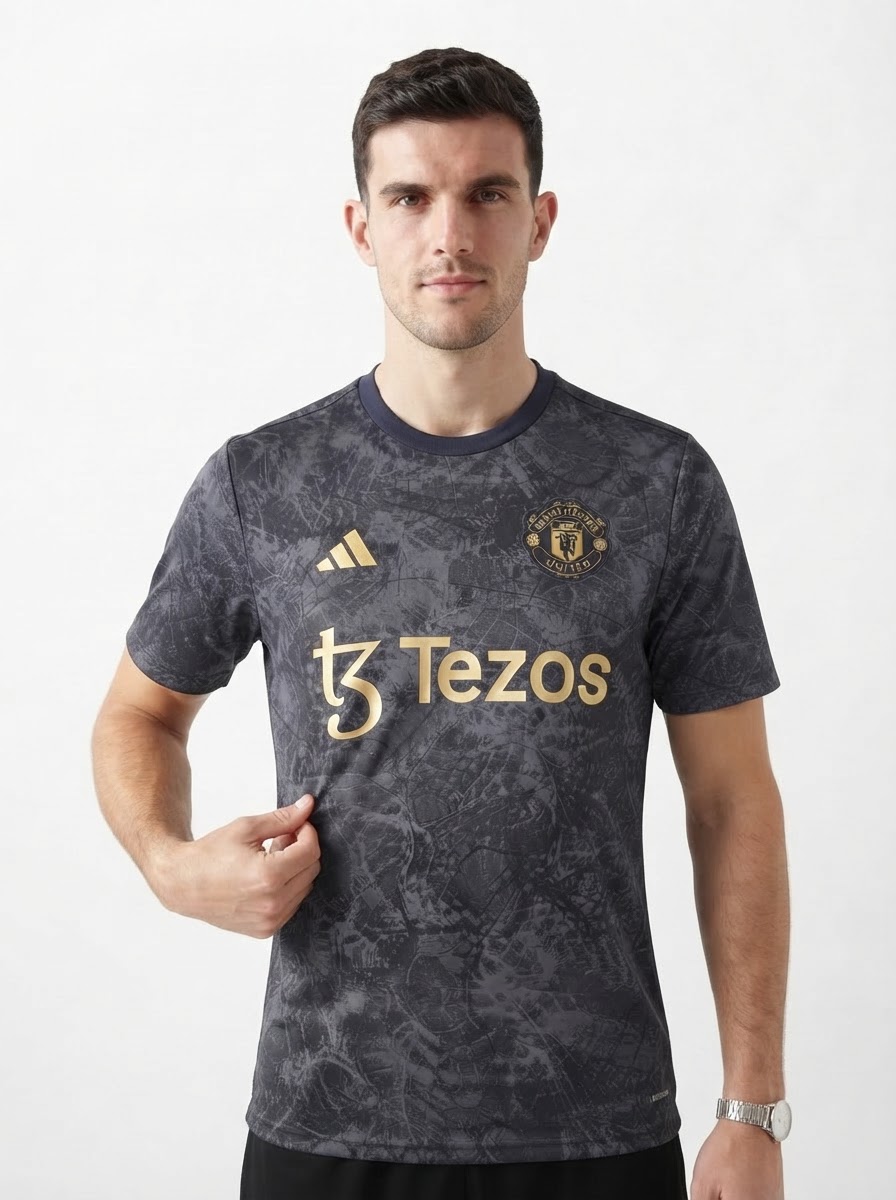Manchester United 24/25 Stone Roses Pre Match Jersey - Fan Version