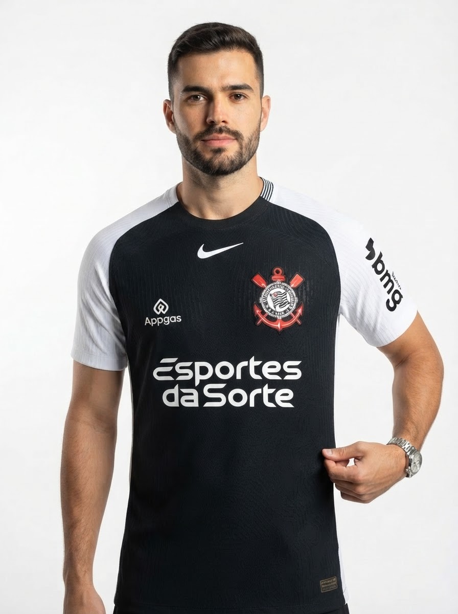 Jersey Corinthians 2025/26 II Player [Slim Fit] with Sponsors [Slim Fit]