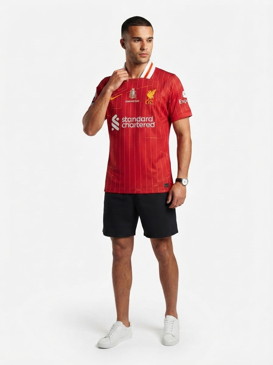 Liverpool Home Fan Jersey 2025/26 Trophy Print