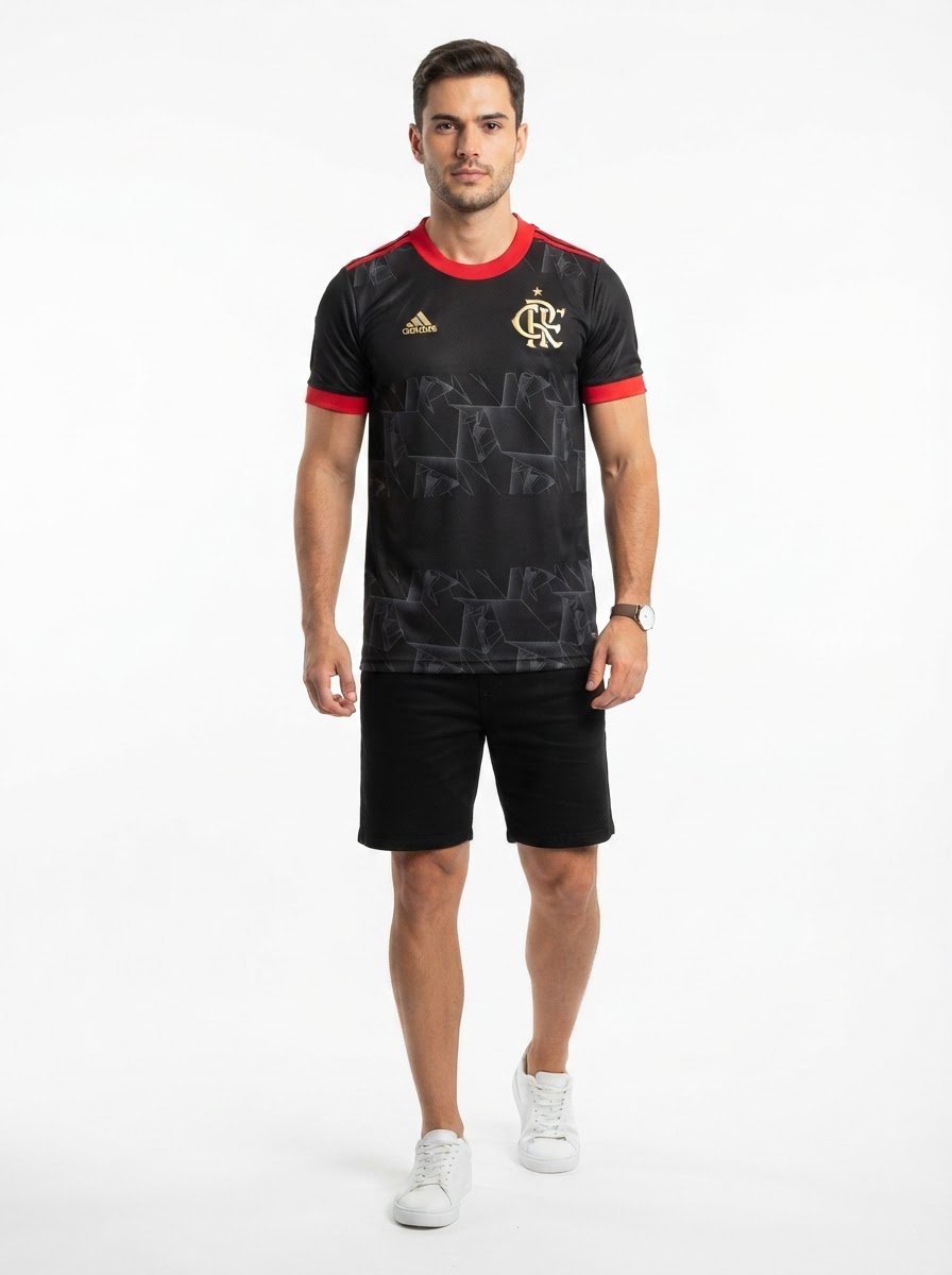 Flamengo Graphic Metallic Preta 2021- Retro