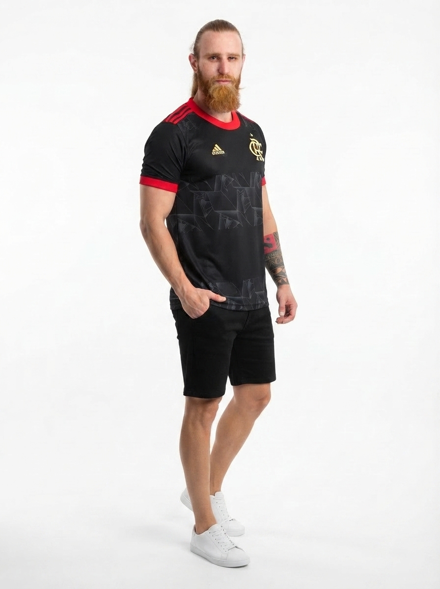 Flamengo Graphic Metallic Preta 2021- Retro