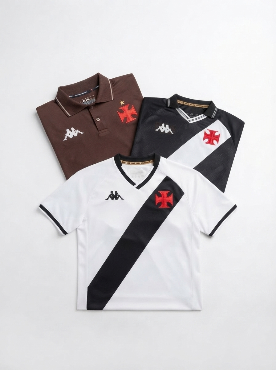 Vasco da Gama Home, Away e Third 2025/26 - Kit 3 - Fan Version