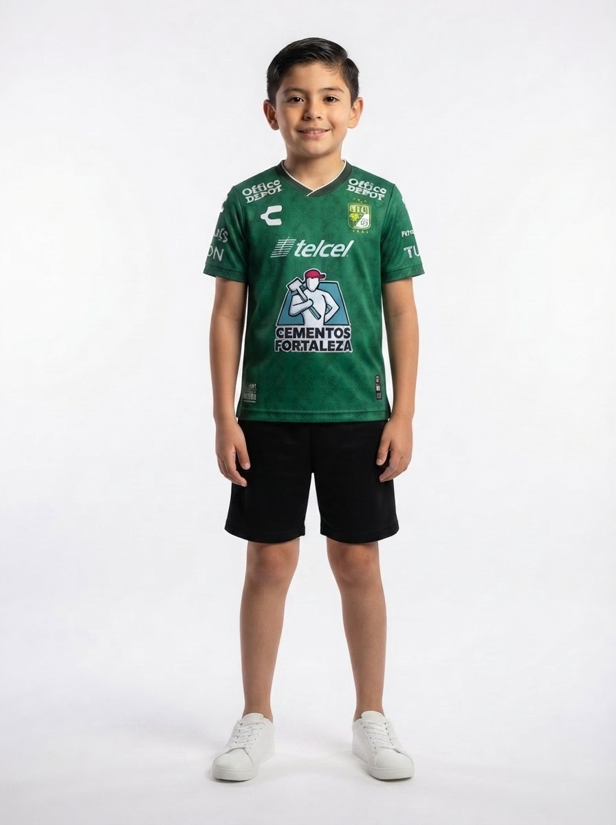 Kids Kit Club León Home Fan Jersey 2024/25