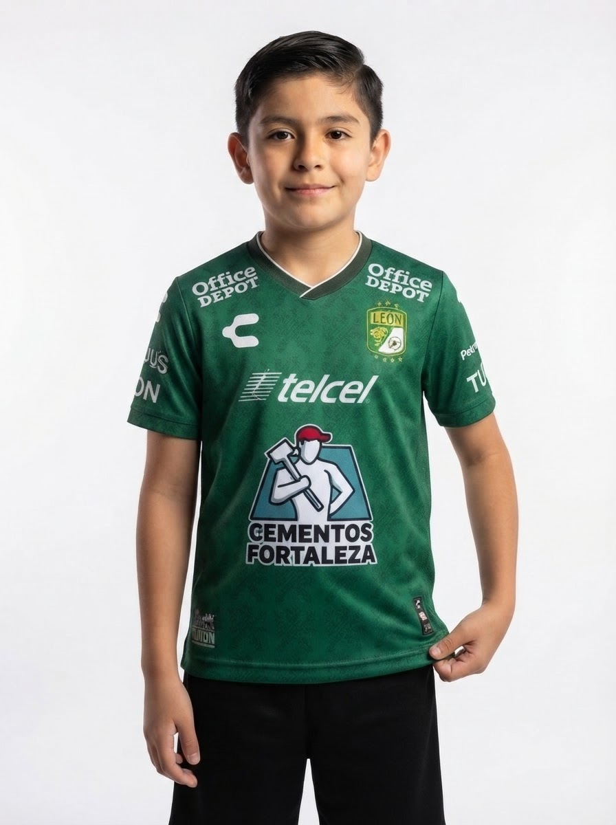 Kids Kit Club León Home Fan Jersey 2024/25