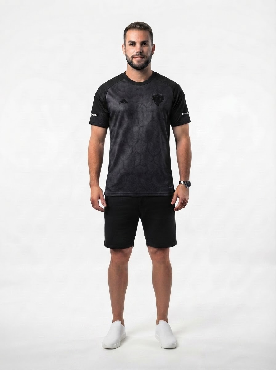 Camisa Atletico MG All Black 2025/26 - Galo na Veia