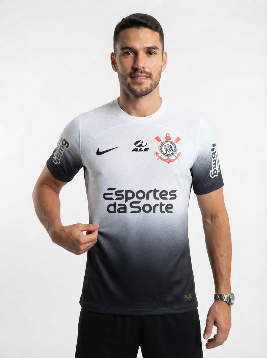 Jersey Corinthians 2024/25 I Fan Version with Sponsors