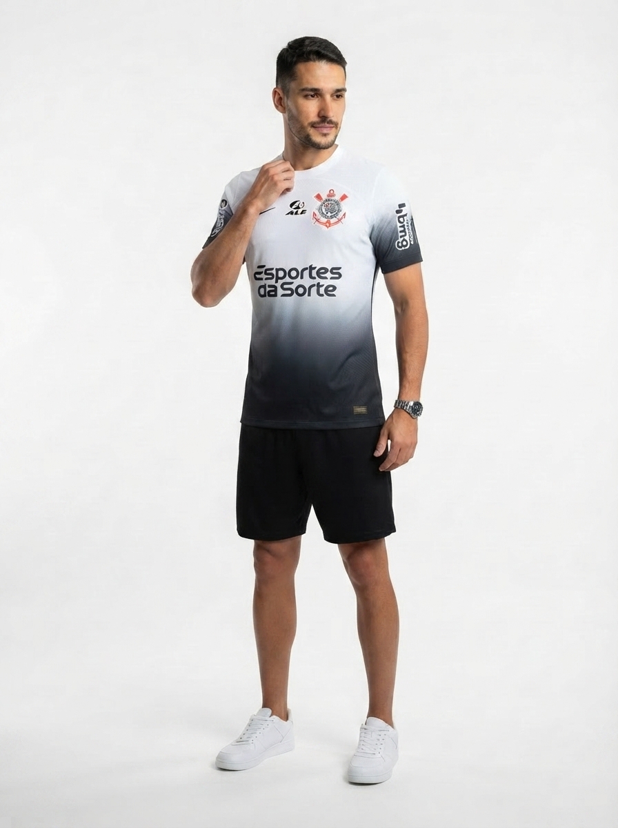 Jersey Corinthians 2024/25 I Fan Version with Sponsors