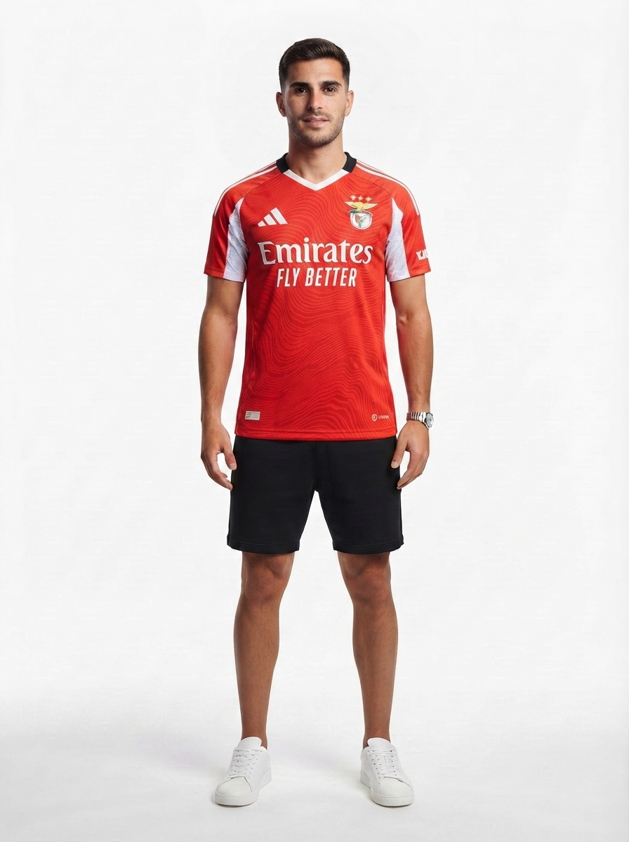 Benfica 2025/26 Home Jersey Player Version - Authentic Player [Slim Fit] Player [Slim Fit] Player [Slim Fit] Slim Fit