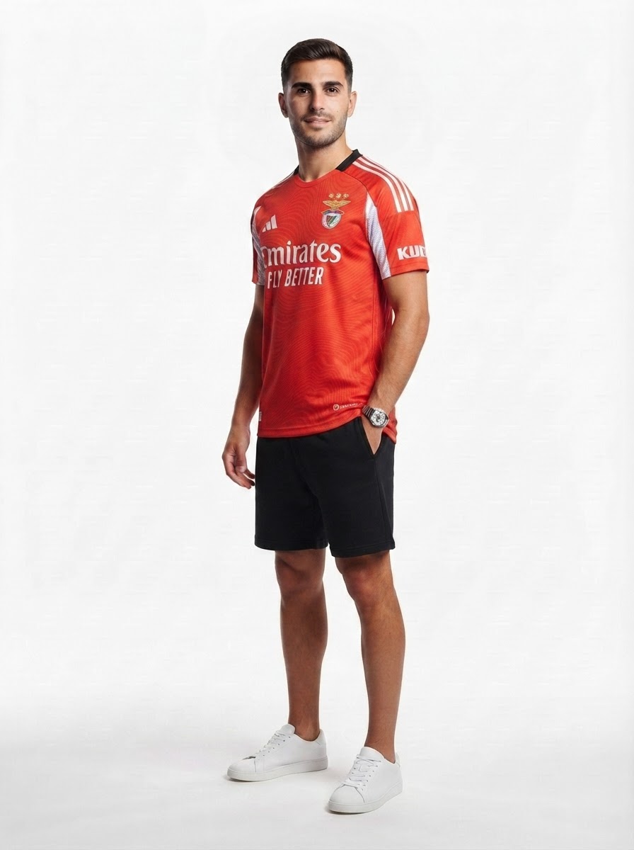 Benfica 2025/26 Home Jersey Player Version - Authentic Player [Slim Fit] Player [Slim Fit] Player [Slim Fit] Slim Fit