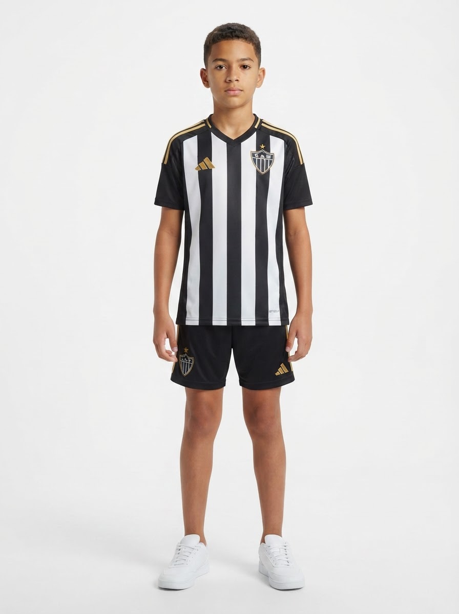 Kids Kit Atlético Mineiro Home Fan Jersey 2025/26
