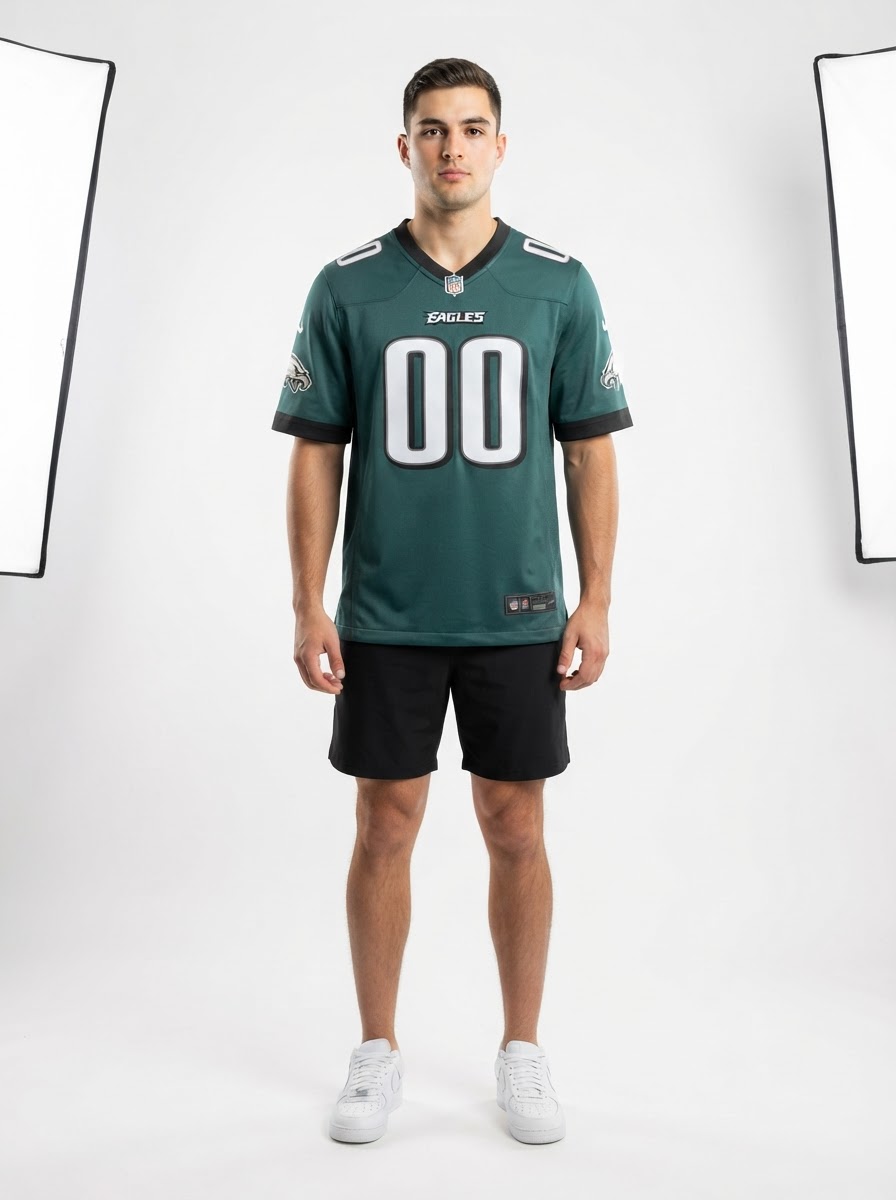 Philadelphia Eagles - Midnight Custom Game Jersey - Green