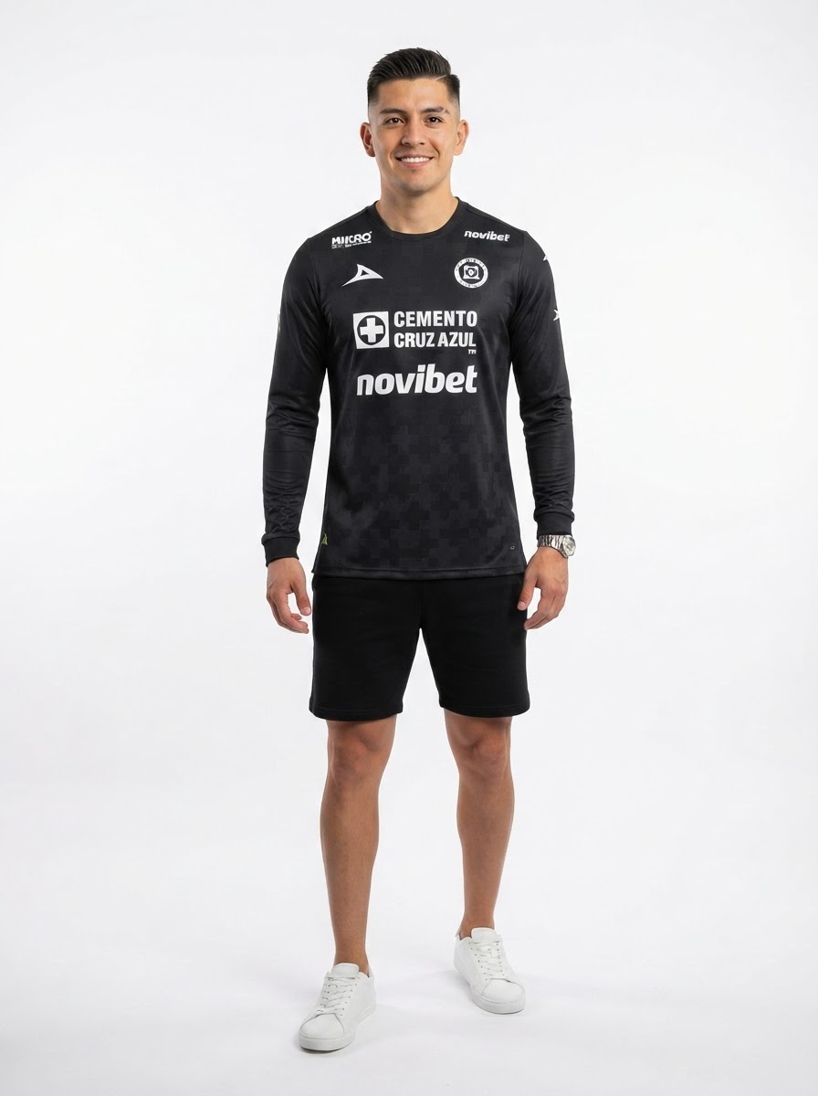 Cruz Azul Third 25/26 Long Sleeve Black - Fan Version