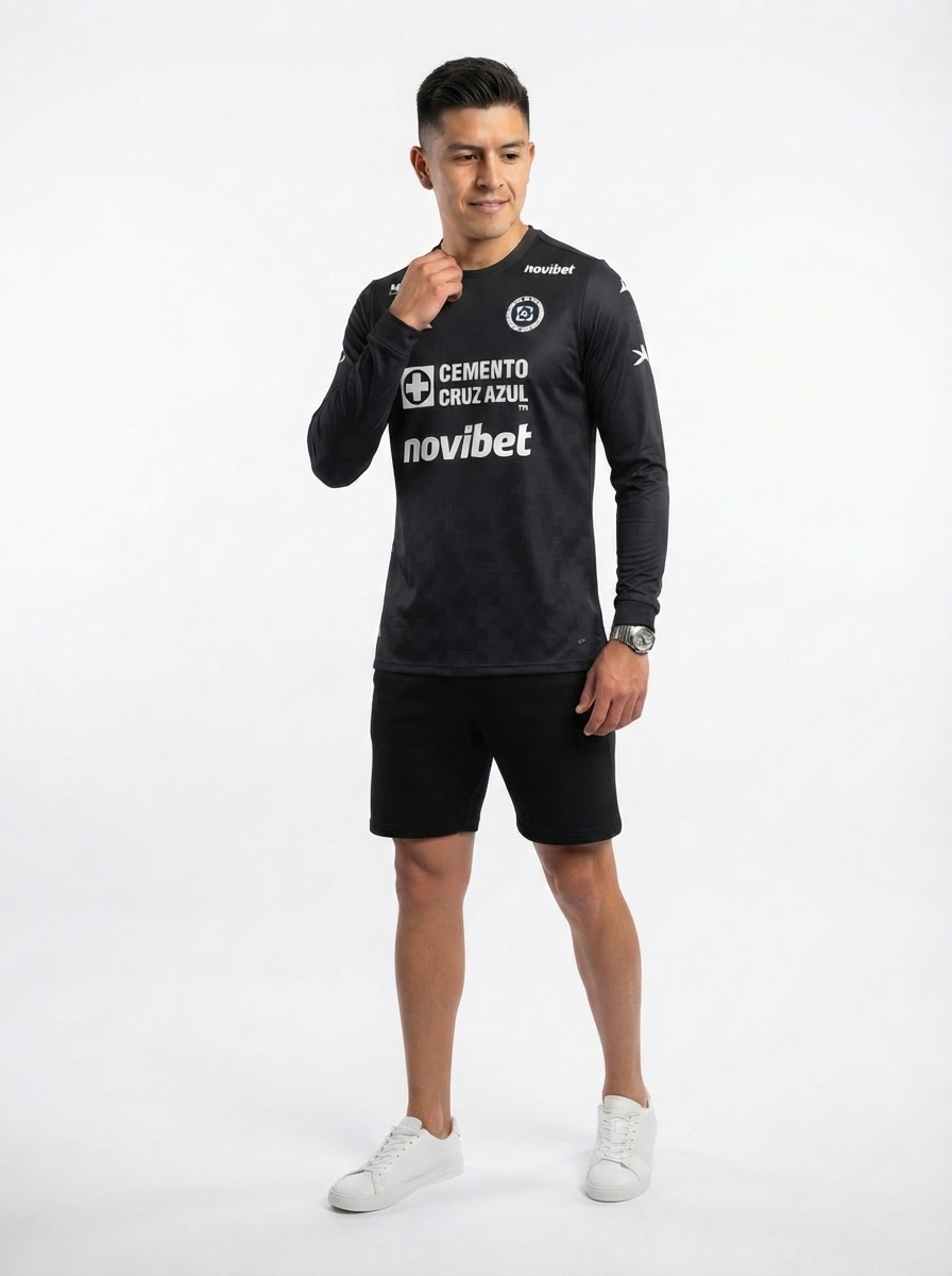 Cruz Azul Third 25/26 Long Sleeve Black - Fan Version
