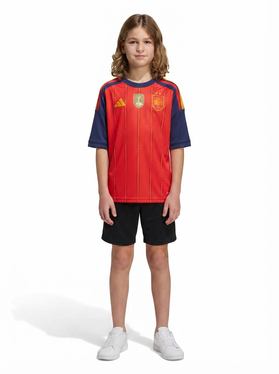 Kids Spain Home kit 2S 2026 Jersey Champion