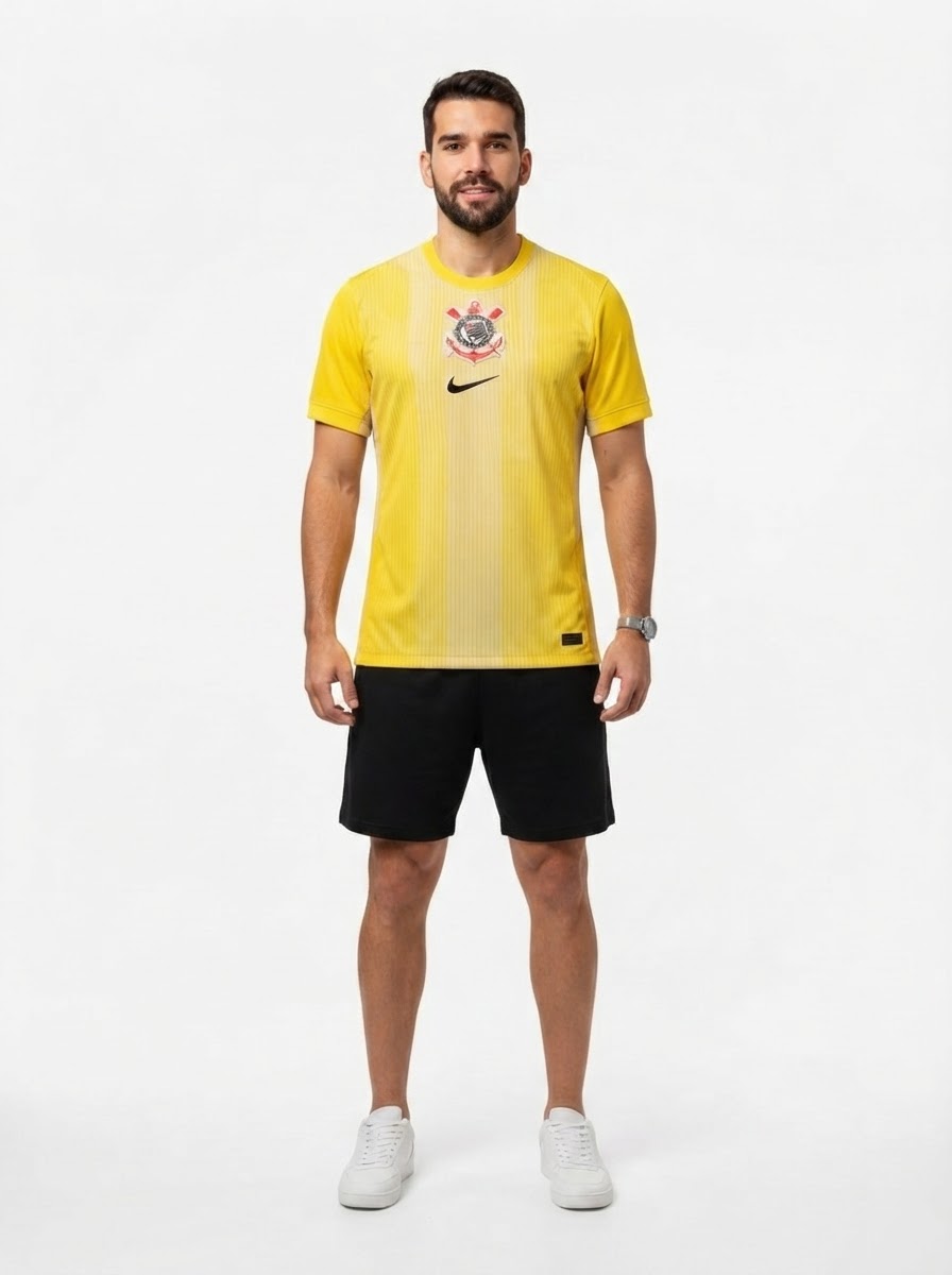Corinthians 2025/26 Yellow goalkeeper Jersey - Fan Version