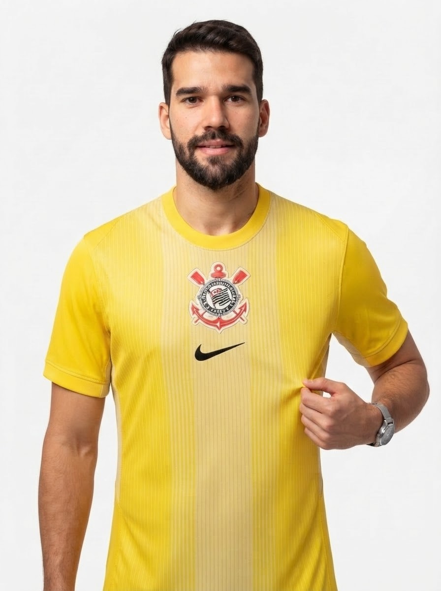 Corinthians 2025/26 Yellow goalkeeper Jersey - Fan Version