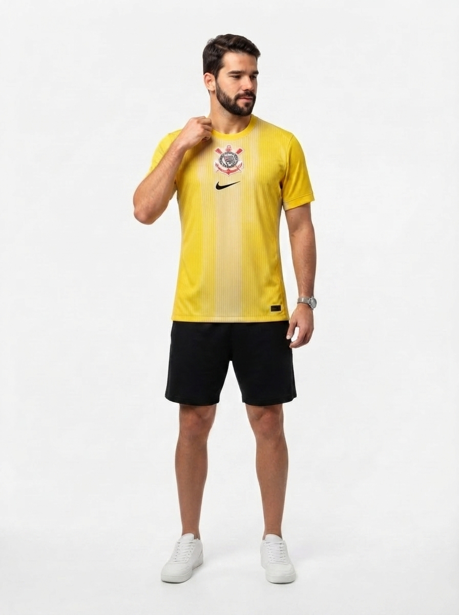 Corinthians 2025/26 Yellow goalkeeper Jersey - Fan Version