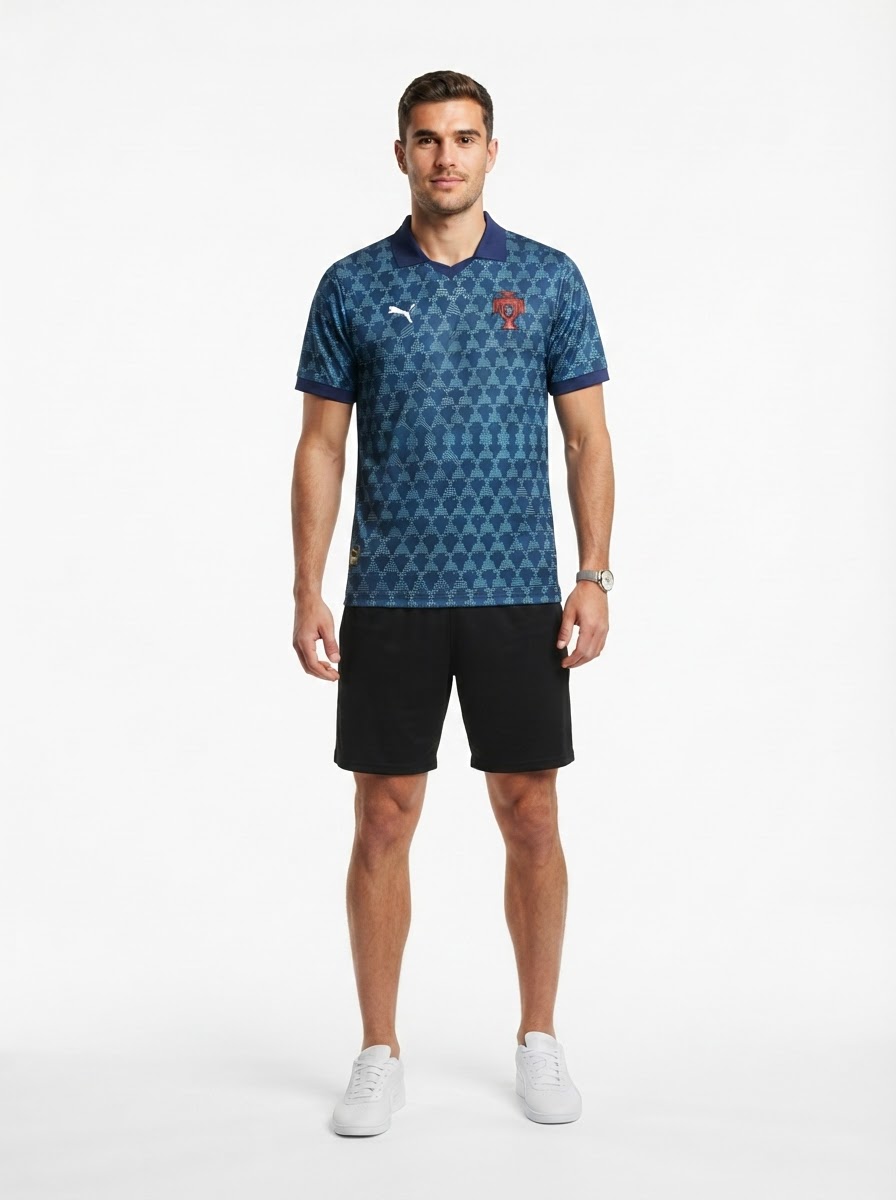 Portugal 25/26 Training Jersey - Navy Blue - Fan Version