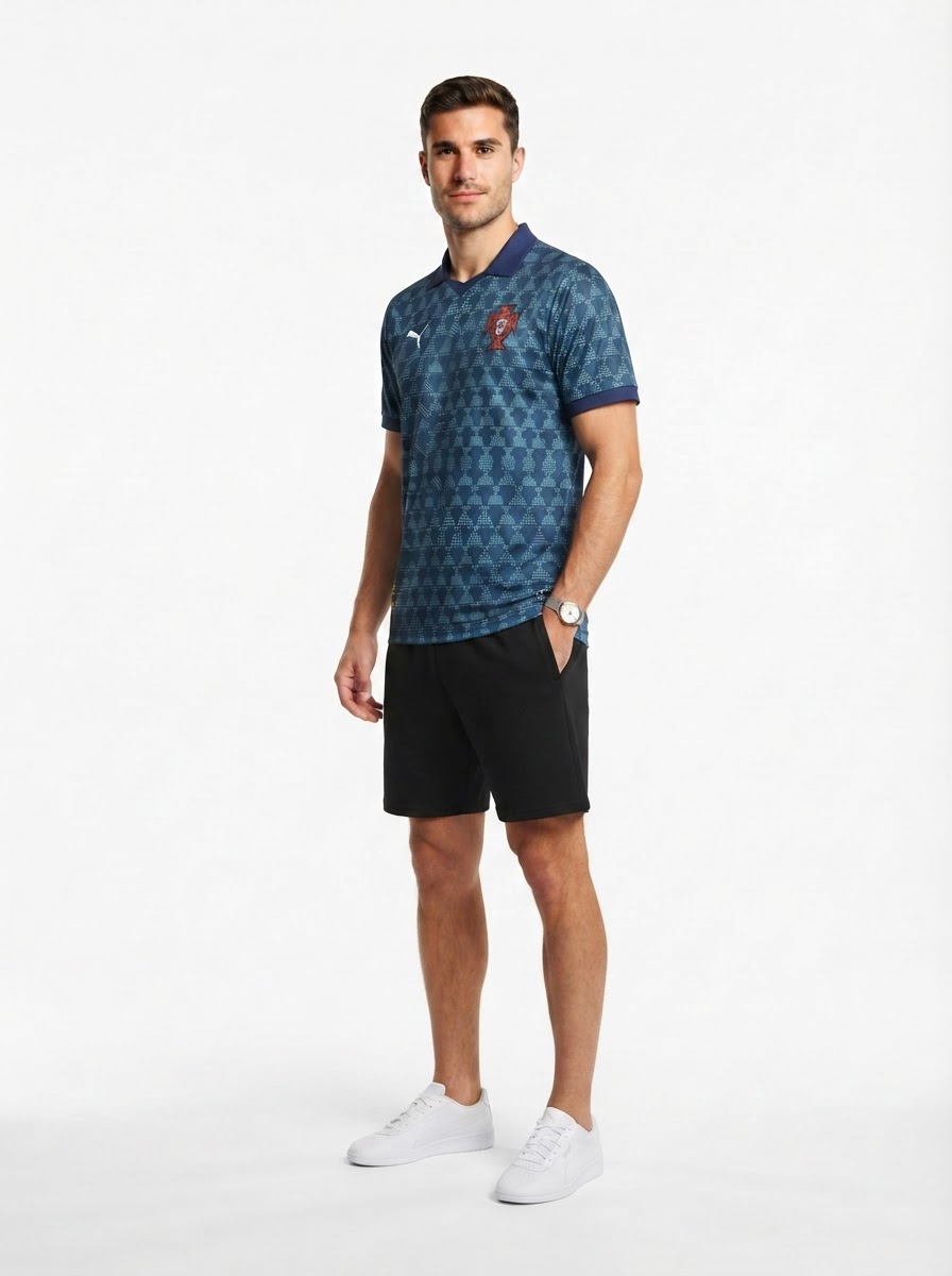 Portugal 25/26 Training Jersey - Navy Blue - Fan Version