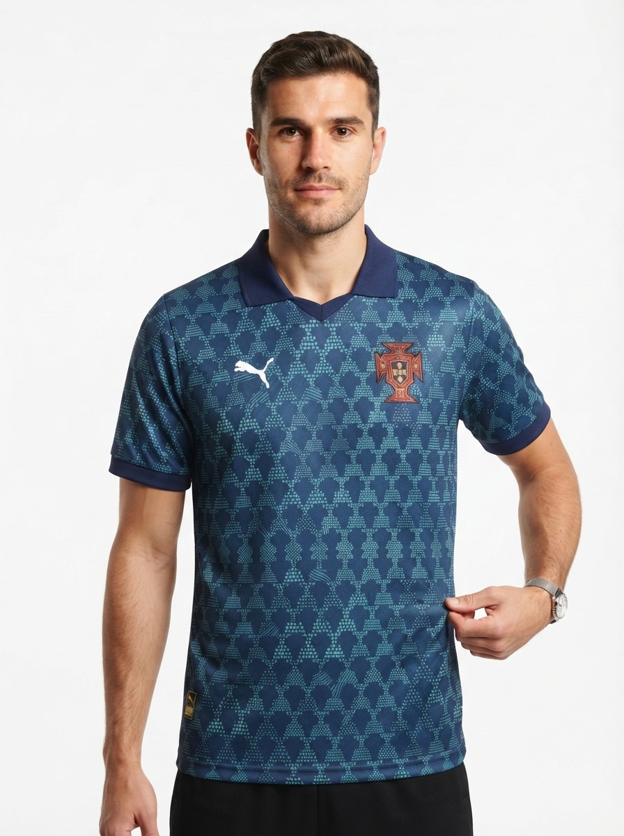 Portugal 25/26 Training Jersey - Navy Blue - Fan Version