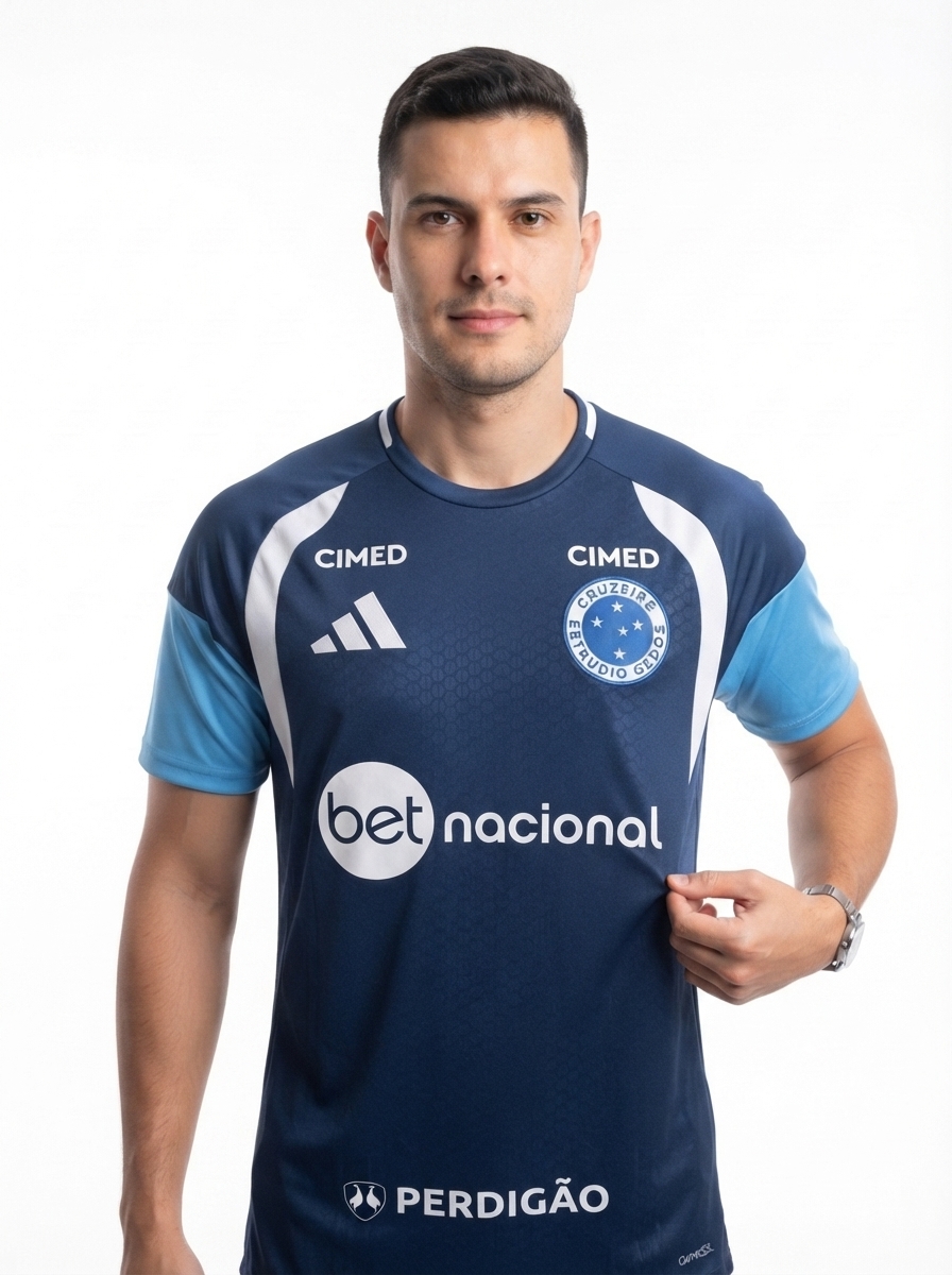 Camisa Cruzeiro Treino Comissão 2026 - Patrocínios
