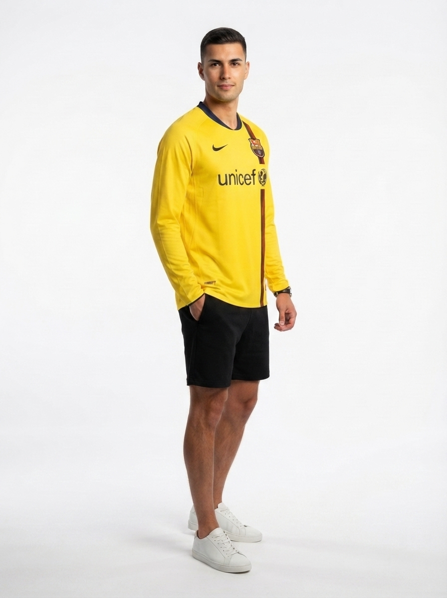 Barcelona 08/09 II Away Jersey - Long Sleeve Retro Version