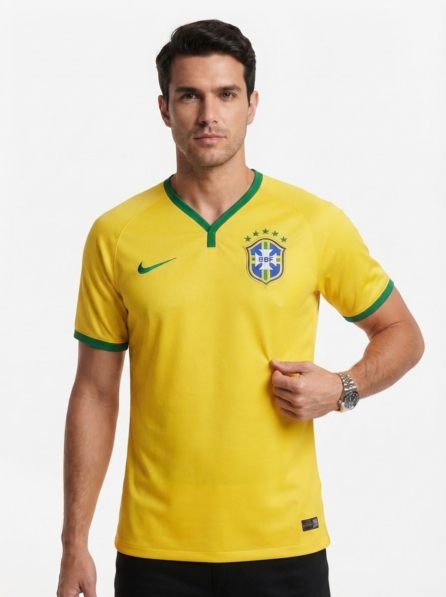 Jersey Brasil 2014 Retro Man