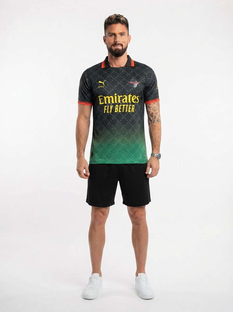 AC Milan 25/26 Commemorative Edition Jersey - Black - Player Version - Slim Fit