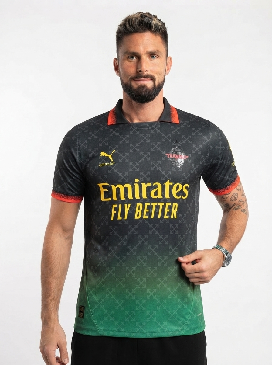 AC Milan 25/26 Commemorative Edition Jersey - Black - Player Version - Slim Fit