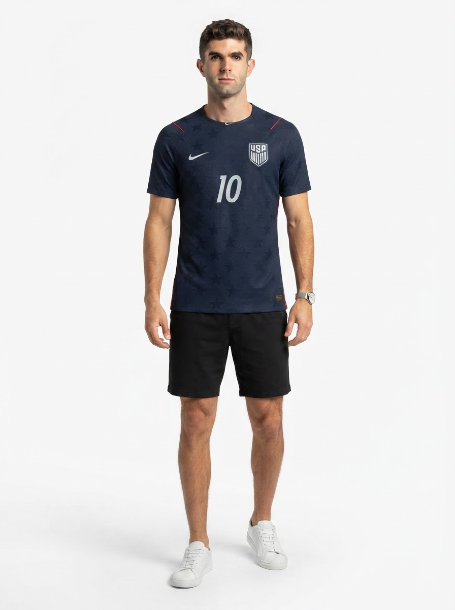 Pulisic #10 USA 2026 Away Jersey Blue - Fan Version