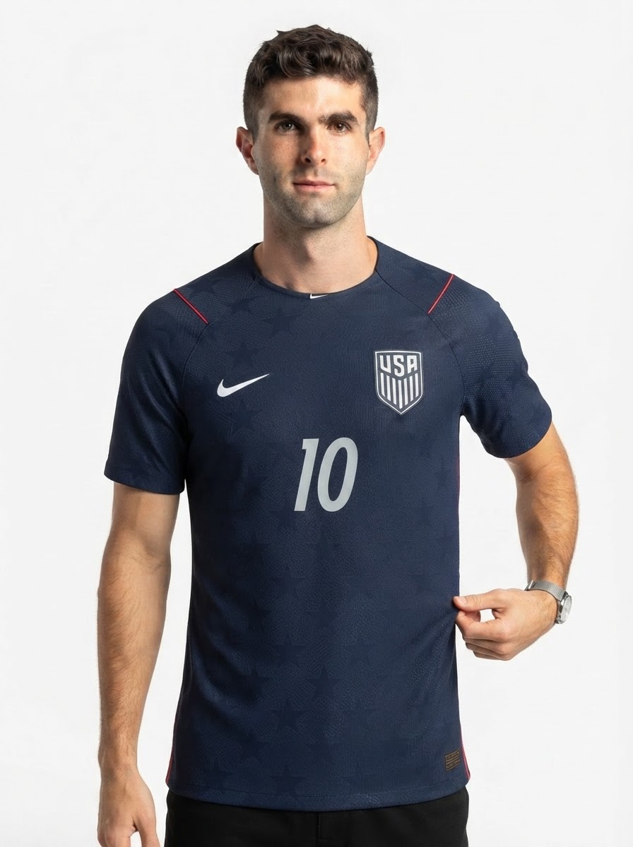 Pulisic #10 USA 2026 Away Jersey Blue - Fan Version