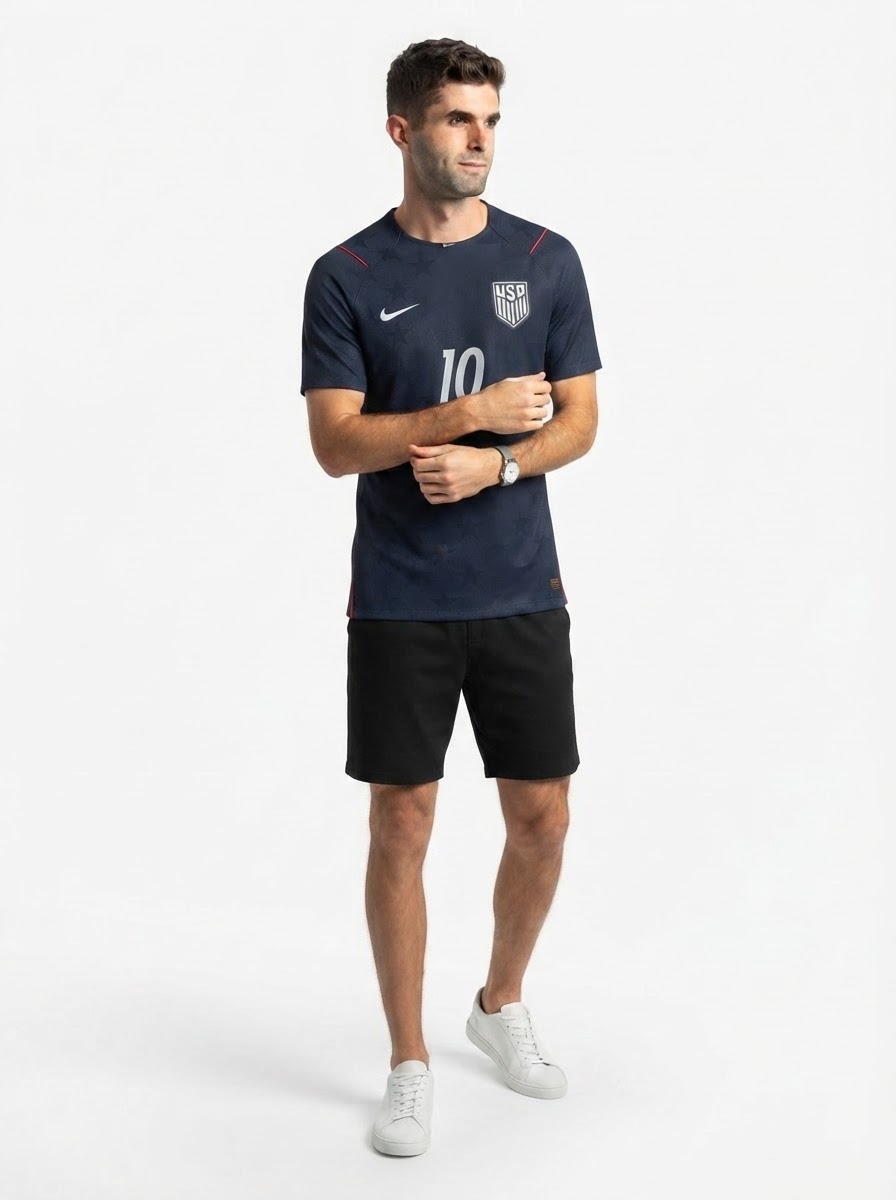 Pulisic #10 USA 2026 Away Jersey Blue - Fan Version