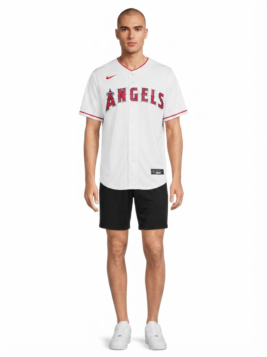 Jersey MLB Los Angeles Angels I Torcedor Masculina Branca Shohei Ohtani 17