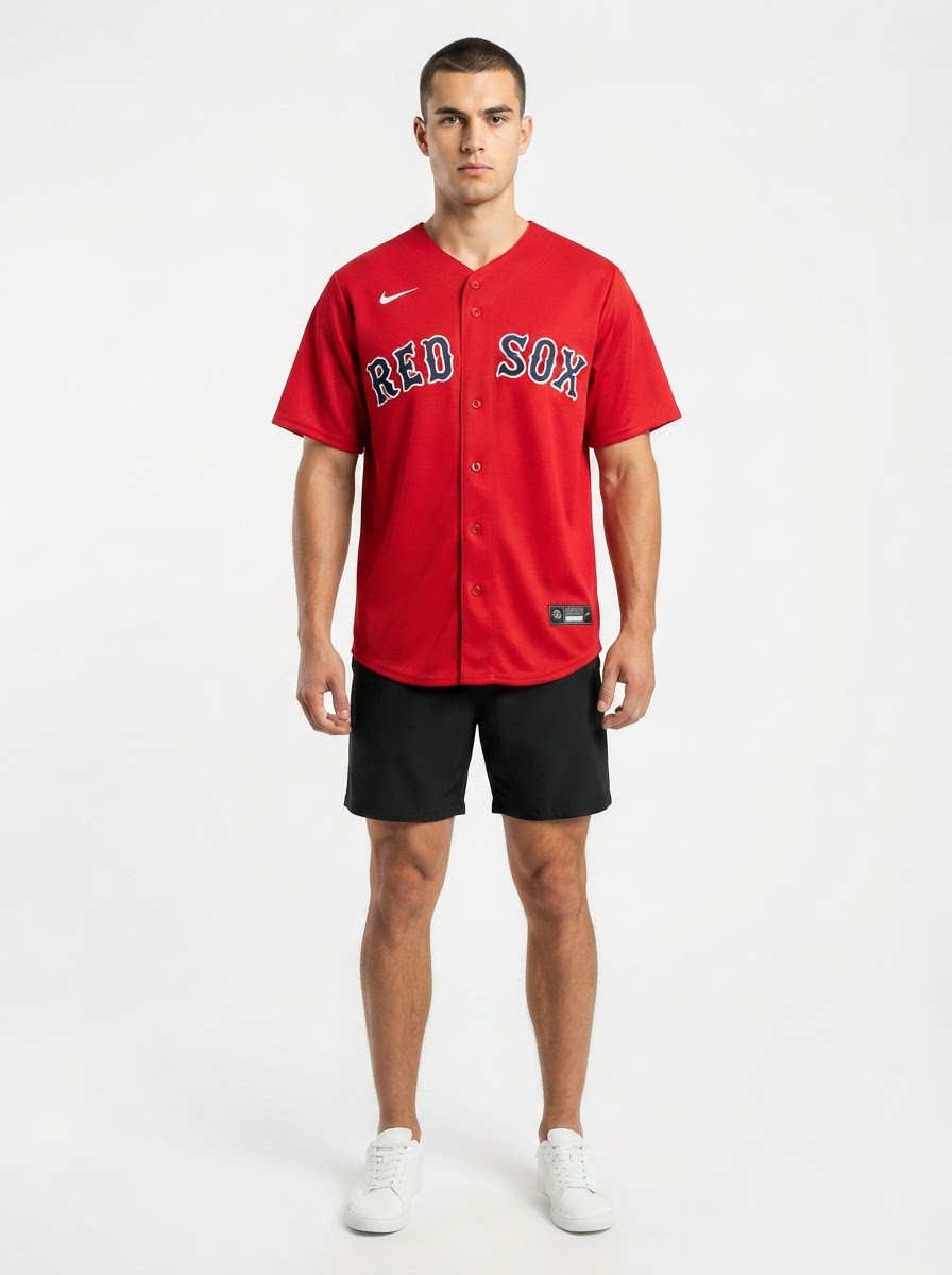 Jersey MLB Boston Red Sox II Torcedor Masculina Vermelha