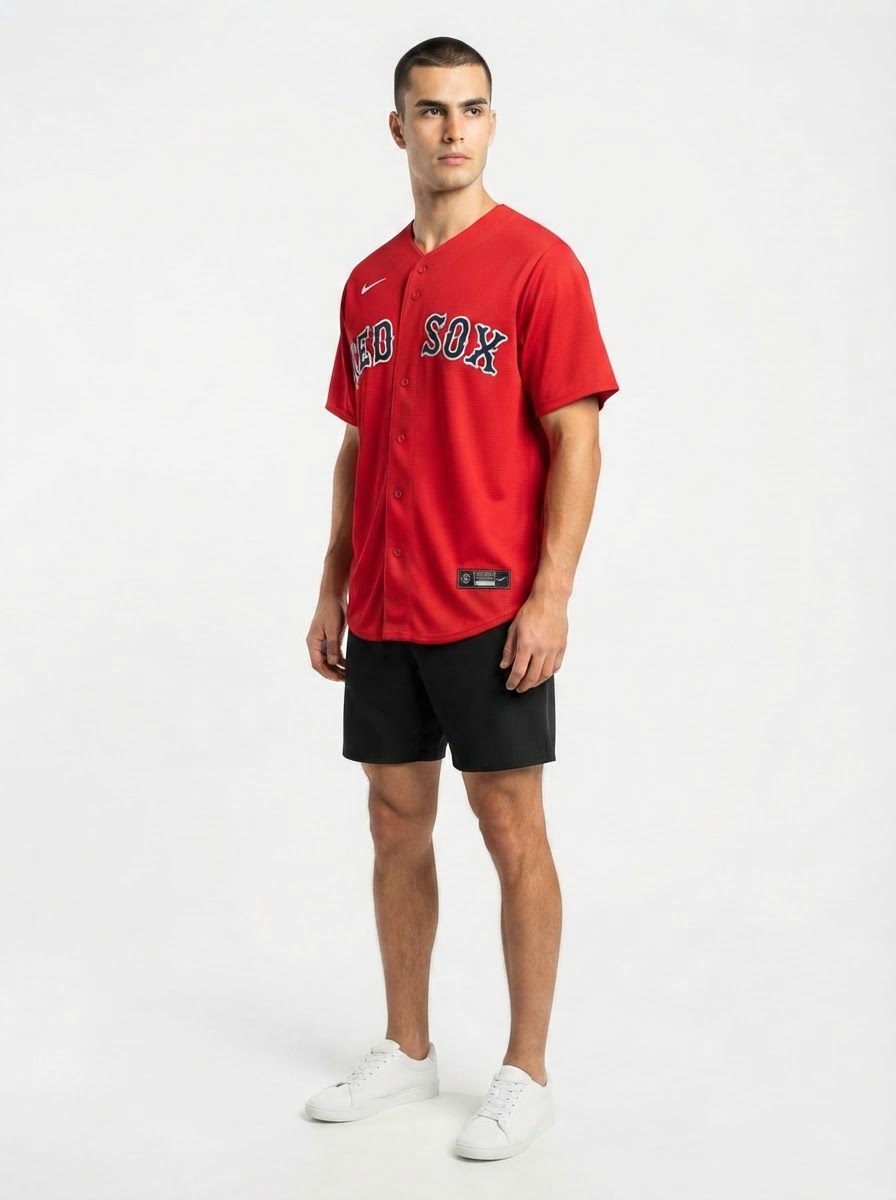 Jersey MLB Boston Red Sox II Torcedor Masculina Vermelha