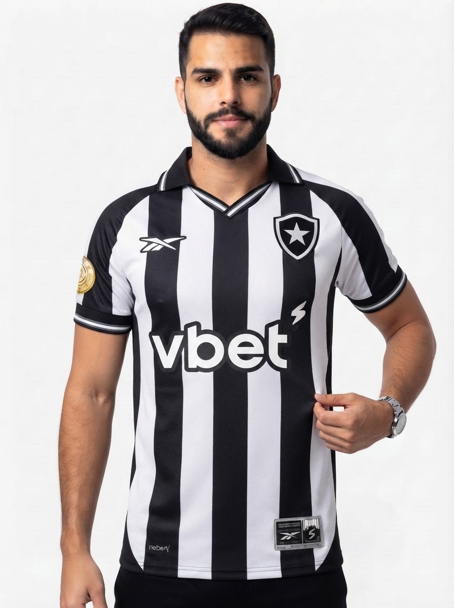 Botafogo Home Fan Jersey 2025/26 - Patch Mundial de Clubes
