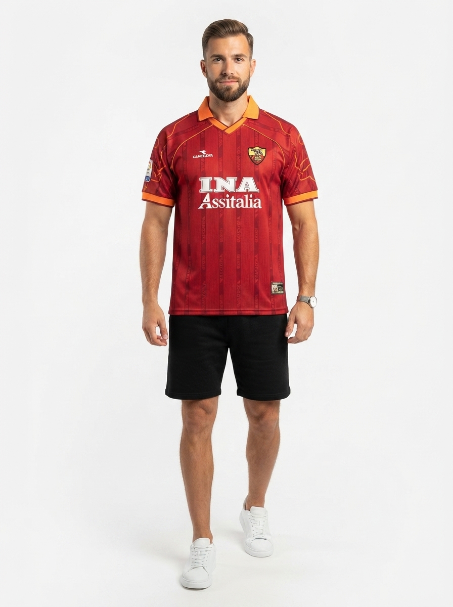 AS Roma 99/00 I Home Jersey - Retro Version