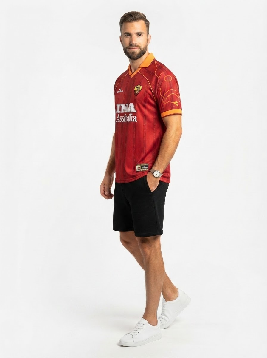 AS Roma 99/00 I Home Jersey - Retro Version
