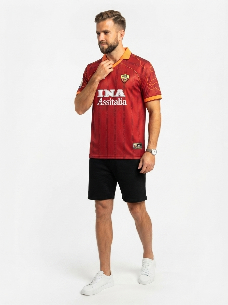 AS Roma 99/00 I Home Jersey - Retro Version