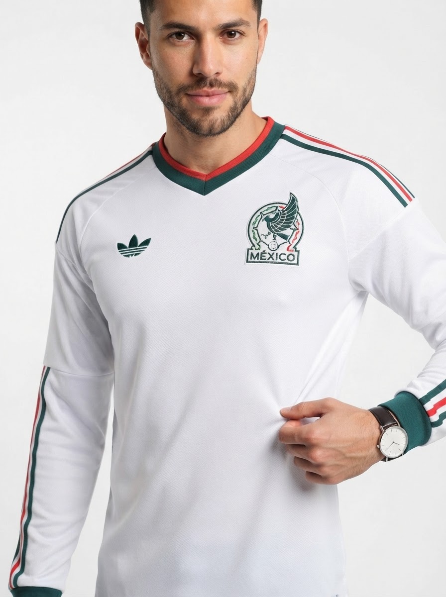 Mexico 2026 Away Jersey Long Sleeve - World Cup 2026 Fan Version