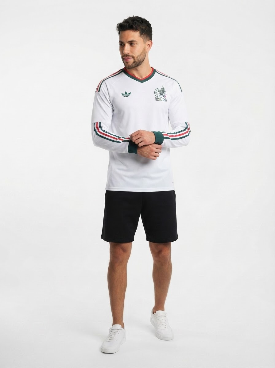 Mexico 2026 Away Jersey Long Sleeve - World Cup 2026 Fan Version