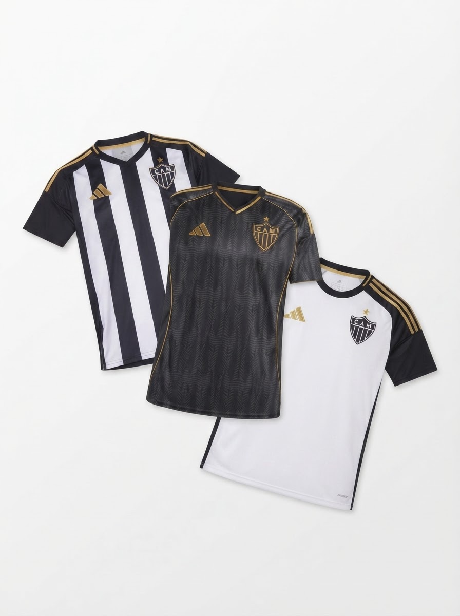 Atletico Mineiro Home, Away e Third 2025/26 - Kit 3 - Fan Version