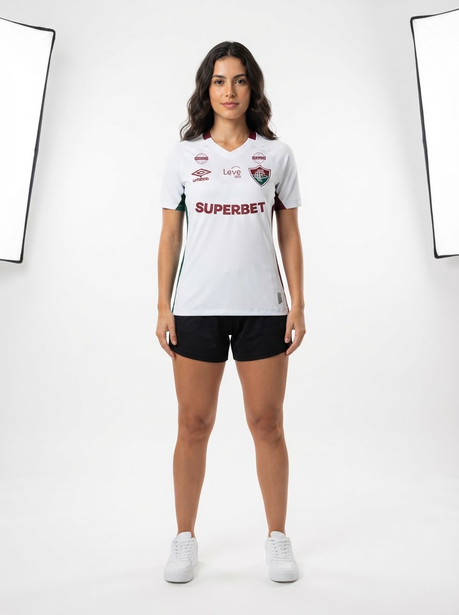 Jersey Women's Fluminense 2025/26 II - All Sponsor e Patch Mundial
