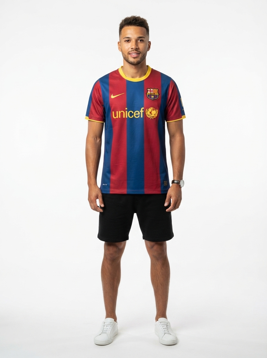 Barcelona 10/11 I Home Jersey - Retro Version